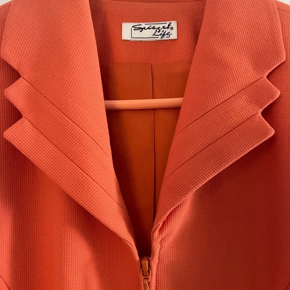 Spiegel Life Blazer Tailored Fit. Lined, Quality Zip Like New worn once Vintage - Picture 2 of 7